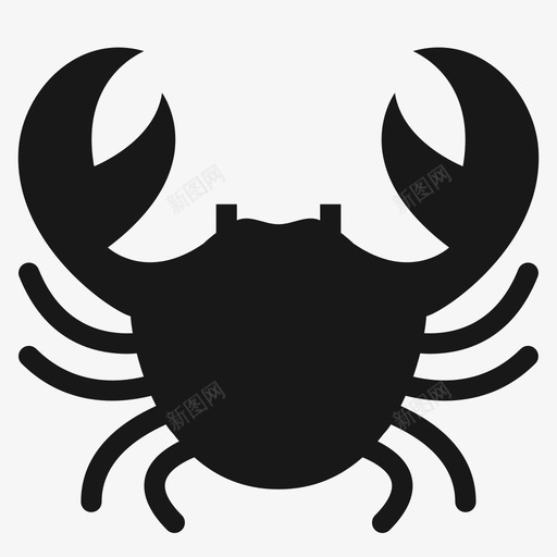 螃蟹食物龙虾图标svg_新图网 https://ixintu.com 海鲜 螃蟹 食品和饮料雕文 食物 龙虾