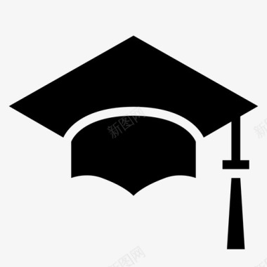 毕业帽学院帽子图标图标