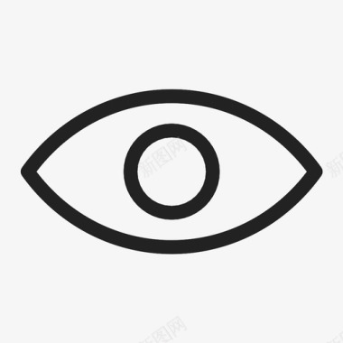 视野角膜眼睛图标图标