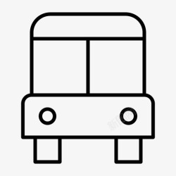 汽车穿梭公共汽车1乘车图标高清图片