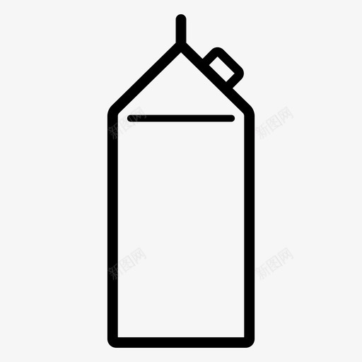 牛奶盒奶制品饮料图标svg_新图网 https://ixintu.com 奶制品 果汁 烘焙 牛奶盒 饮料