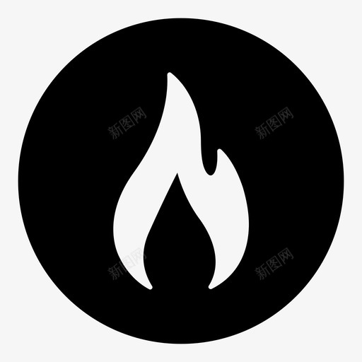 火焰燃烧火炬图标svg_新图网 https://ixintu.com 火炬 火焰 火焰和火焰 燃烧