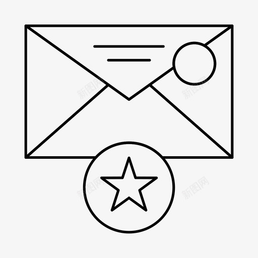 最喜欢的邮件电子邮件信件图标svg_新图网 https://ixintu.com 信件 星星 最喜欢的邮件 消息 电子邮件