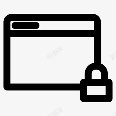 锁定web浏览器1联机活动图标图标