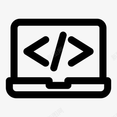 代码笔记本电脑笔记本电脑接口macbook图标图标