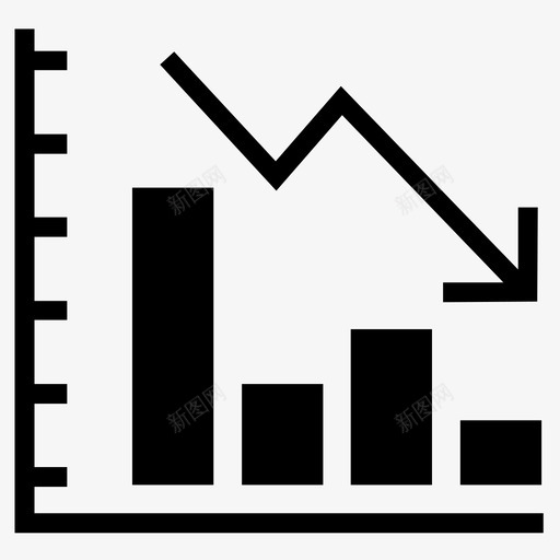 减少图表潮汐统计图标svg_新图网 https://ixintu.com 互联网 减少图表 商业 振荡 损失 无线 潮汐 统计 脉冲 金融和中小企业