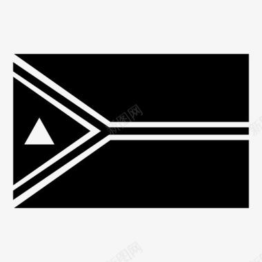 瓦努阿图国家国旗图标图标