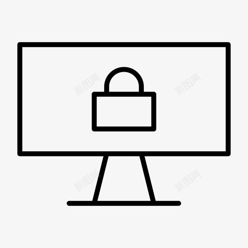 锁屏挂锁密码图标svg_新图网 https://ixintu.com 受保护 密码 挂锁 网页优化 锁屏