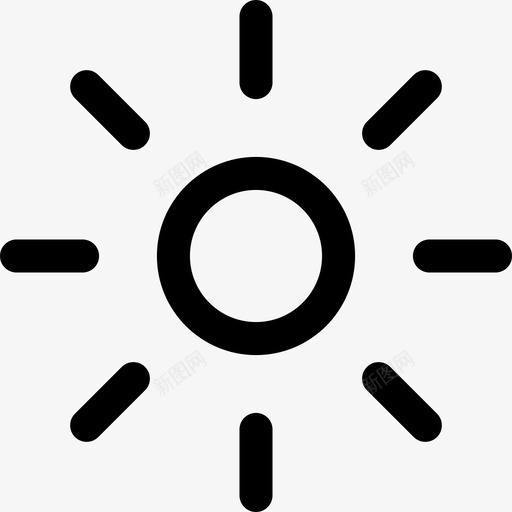 太阳白天阳光充足图标svg_新图网 https://ixintu.com 夏天 天气 太阳 白天 阳光 阳光充足