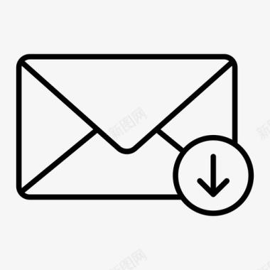 电子邮件上传电子邮件收件箱图标图标