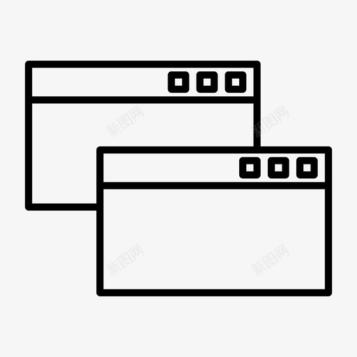 选项卡式浏览器internet网站图标svg_新图网 https://ixintu.com internet web优化 窗口 网站 选项卡式浏览器