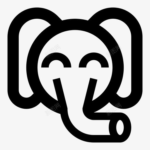 大象非洲快乐图标svg_新图网 https://ixintu.com 动物园 大象 快乐 有用的动物图标 狩猎 非洲