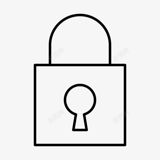 锁应用程序界面图标svg_新图网 https://ixintu.com 应用程序 操作系统 界面 程序 软件 锁