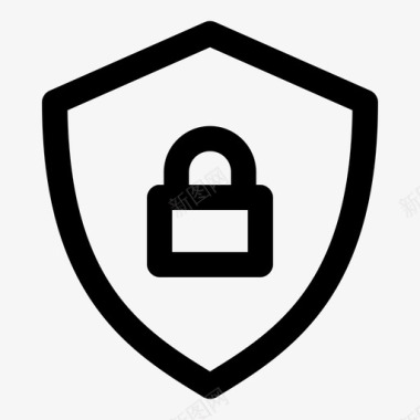 锁屏蔽防病毒保护图标图标