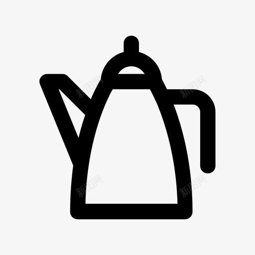 水壶煮沸器厨房用具图标svg_新图网 https://ixintu.com 厨房用具 水 水壶 煮沸器 茶壶
