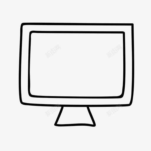 台式计算机显示器屏幕图标svg_新图网 https://ixintu.com 台式计算机 屏幕 技术 显示器