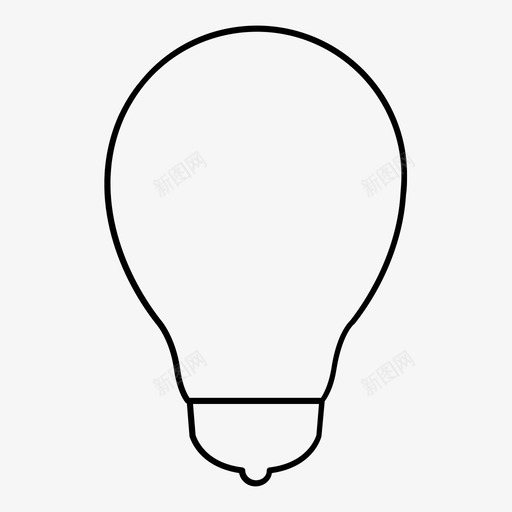 灯泡电能源图标svg_新图网 https://ixintu.com ict基本线路ii 灯泡 理念 电 能源