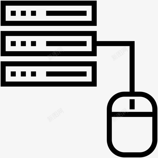 网络共享数据库主机图标svg_新图网 https://ixintu.com 主机 数据存储图标集 数据库 服务器机架 网络共享 鼠标