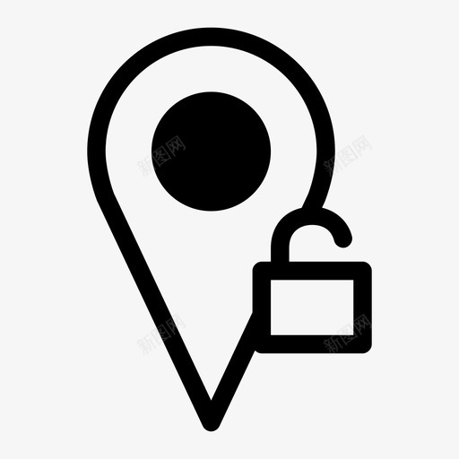 地图pin解锁罗盘gps图标svg_新图网 https://ixintu.com gps 地图pin解锁 地图点 导航 旅行 罗盘