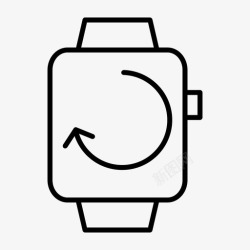 苹果更新智能手表更新苹果智能手表时钟图标高清图片