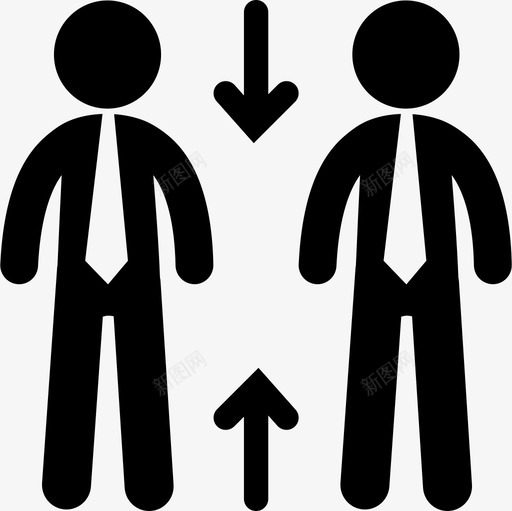 两个商人站着举着上下箭头的牌子商人图标svg_新图网 https://ixintu.com 两个商人站着 举着上下箭头的牌子 商人