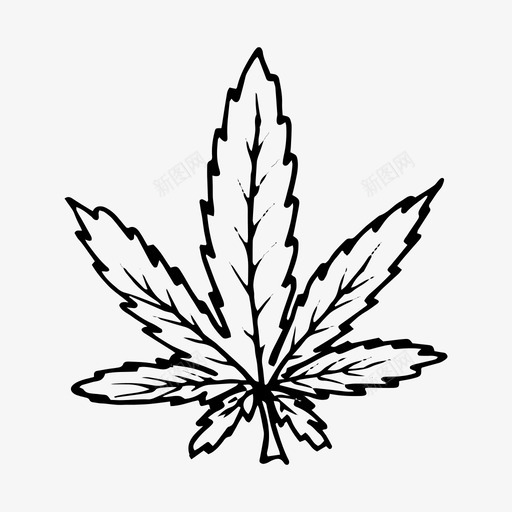 大麻叶毒品大麻图标svg_新图网 https://ixintu.com 大麻 大麻叶 毒品