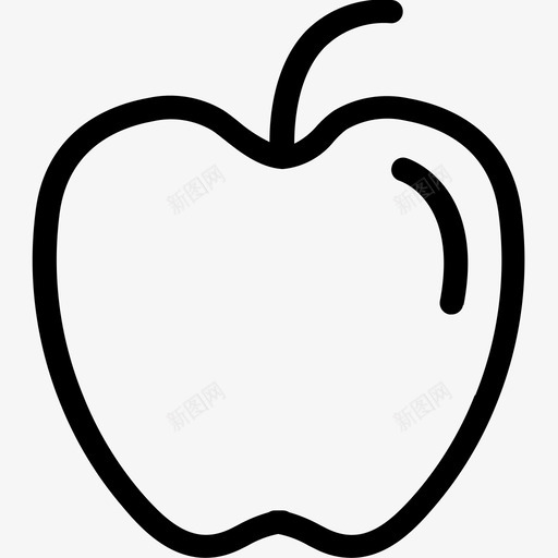 苹果水果绿色图标svg_新图网 https://ixintu.com 手工艺品 水果 红色 维生素a 绿色 苹果