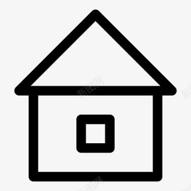 房子建筑乡村别墅图标图标