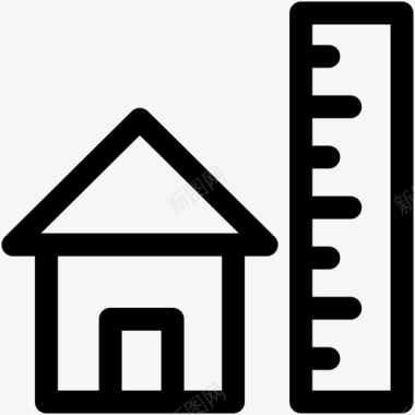 房屋工程建筑工程施工图图标图标