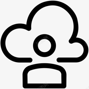 云用户头像云网络图标图标