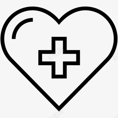 医疗保健心脏病学心脏图标图标