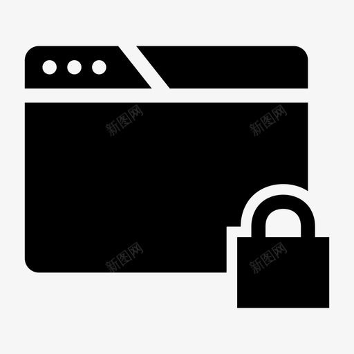 浏览器锁定通知在线浏览器图标svg_新图网 https://ixintu.com web浏览器 在线浏览器 浏览器锁定 站点 网站 通知