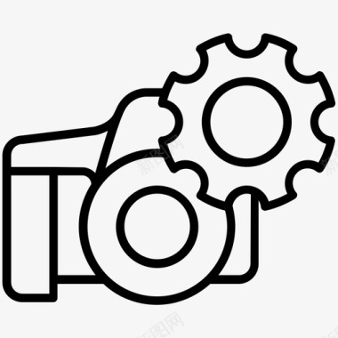 相机设置照片摄影图标图标