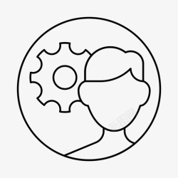 工程管理的图标管理员头像工程师图标高清图片