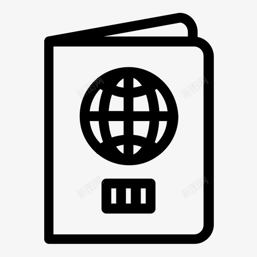 护照证件机票图标svg_新图网 https://ixintu.com 假期 国际机票 护照 旅行 机票 证件