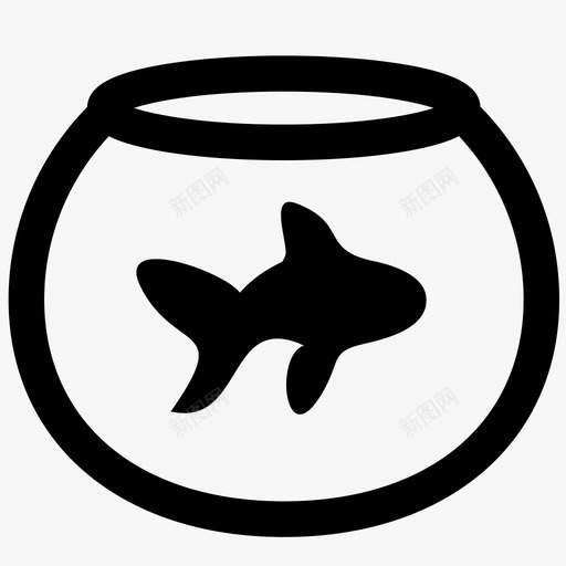 鱼缸金鱼记忆图标svg_新图网 https://ixintu.com 宠物 记忆 金鱼 鱼缸