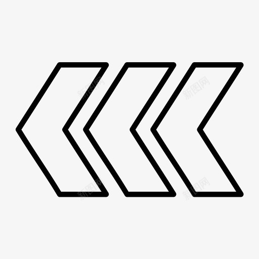 聊天添加箭头左箭头图标svg_新图网 https://ixintu.com 导航 左箭头 指针 步骤 箭头 聊天添加