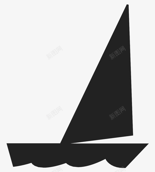 帆船制图学地图图标svg_新图网 https://ixintu.com 制图学 地图 地图符号 帆船 码头