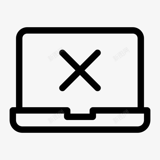笔记本电脑移除笔记本电脑界面macbook图标svg_新图网 https://ixintu.com macbook 屏幕警告 笔记本电脑屏幕 笔记本电脑界面 笔记本电脑移除 通知