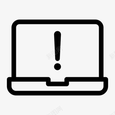 笔记本电脑警告笔记本电脑界面macbook图标图标