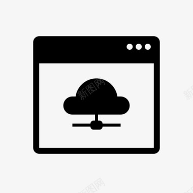 云存储浏览器数据图标图标