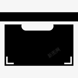 黑匣子用于存放和整理物品工具和器具家居用品的黑匣子图标高清图片