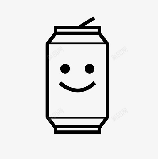 汽水罐饮料咖啡因图标svg_新图网 https://ixintu.com 咖啡因 快乐食品 汽水 汽水罐 饮料
