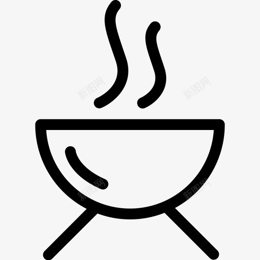 烧烤餐饮菜肴图标svg_新图网 https://ixintu.com 上菜 烧烤 热的 菜肴 食物 餐饮