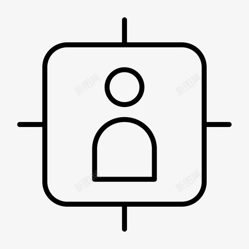 目标用户交叉线营销图标svg_新图网 https://ixintu.com 交叉线 人员 目标用户 策略 营销 购物