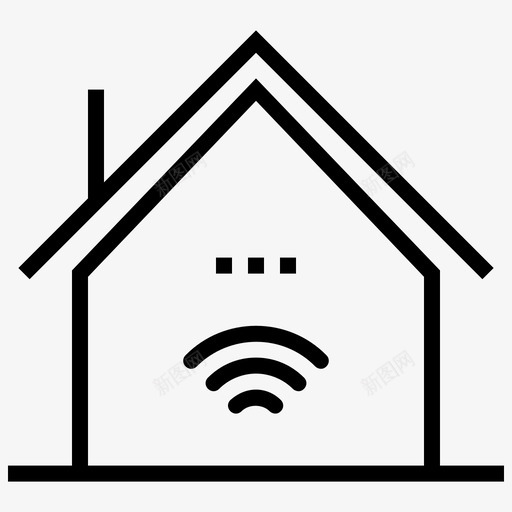 wifi区域房屋imagse图标svg_新图网 https://ixintu.com imagse wifi wifi保真度 wifi信号 wifi区域 变焦 房屋 无线互联网 电子和设备线路图标