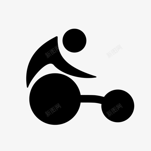 特奥会残障人士赛跑图标svg_新图网 https://ixintu.com 残障人士 特奥会 田径 赛跑 轮椅