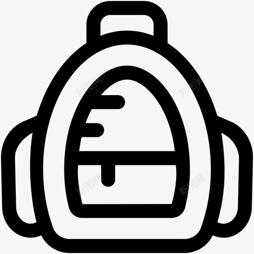 背包书包学习用品图标svg_新图网 https://ixintu.com 书包 学习用品 学校和教育可爱的图标 海洋 背包
