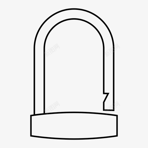 ulock打开u形锁打开安全图标svg_新图网 https://ixintu.com ulock打开 u形锁打开 安全 解锁 锁定细线