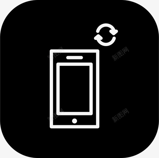 移动设备网络图标svg_新图网 https://ixintu.com 同步 智能手机 移动 网络 联网和共享磁贴差异 设备